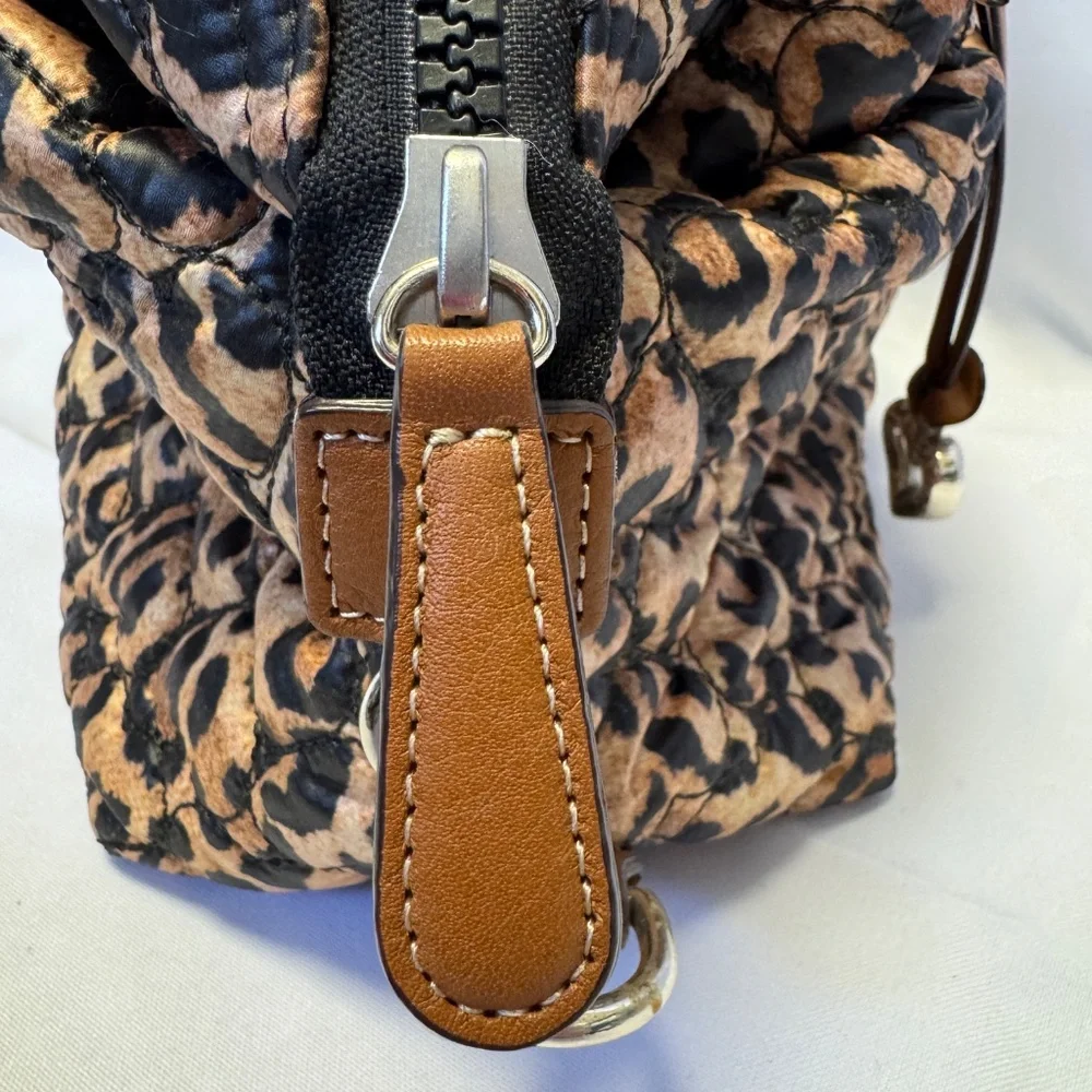 Brighton Leopard Quilted Handbag with Crossbody Strap - Picture 12 of 12
